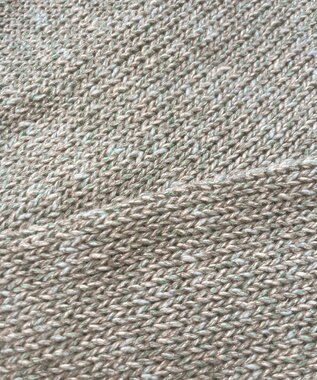 23区 【洗える】コットンルレックスリリー カラーニット グリーンミックス