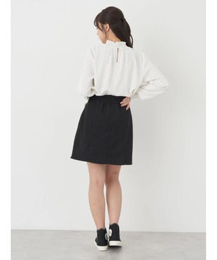 earth music&ecology シャーリングブラウス Dot