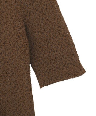 earth music&ecology ストレッチレース襟付シャツ Brown