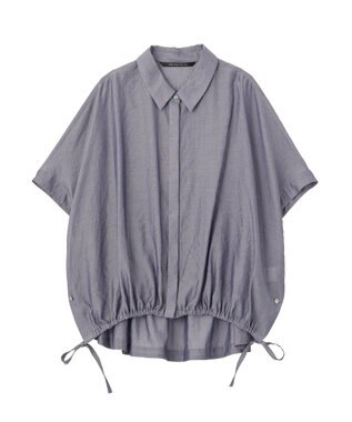 YECCA VECCA サイドスリットドロストシャツ Navy