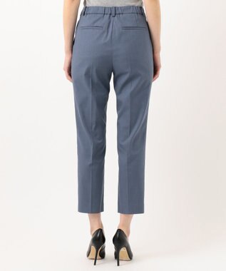 J.PRESS LADIES S 【シワになりにくい】コットンフィッティーシャーク テーパードパンツ ダルブルー系