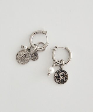 earth music&ecology 【ステンレス】コインフープピアス