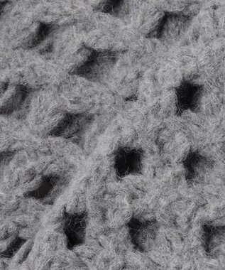 BEIGE， KOKOMO / ウールアルパカメッシュニットパーカー Md.Gray