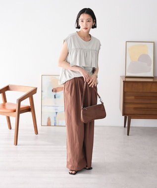 CRAFT STANDARD BOUTIQUE コクーンカラーパンツ Brown