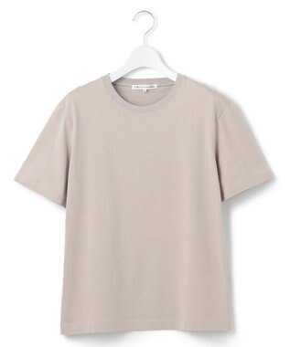 23区 L 【洗える】コンパクトヤーン スムース Tシャツ ベージュ系