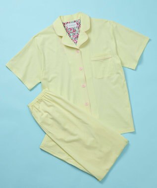 une nana cool 【綿100%】70/2 天竺 半袖開襟パジャマ MADE WITH LIBERTY FABRIC