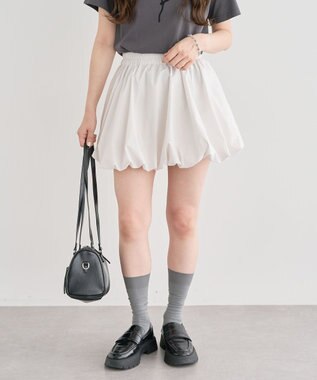 Green Parks ・ＥＬＥＮＣＡＲＥ　ＤＵＥ　バルーンミニスカート Off White
