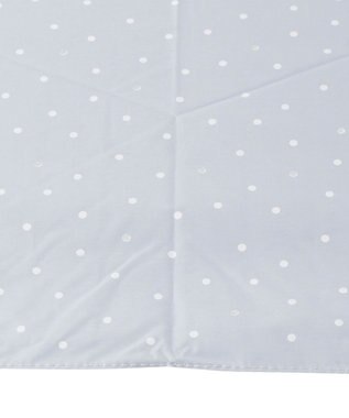 MOONBAT Fuwacool(フワクール) フワクールホワイト 晴雨兼用日傘 折りたたみ傘 ランダムドット 軽量 一級遮光／遮熱／UV サックスブルー