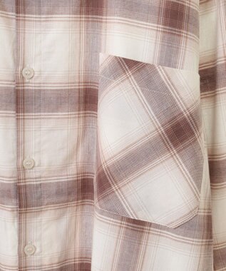 Green Parks アソートレギュラーカラーシャツ Check Brown