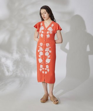 フラワーレースニットワンピース / GRACE CONTINENTAL | ファッション  