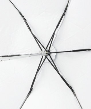 MOONBAT Fuwacool(フワクール) フワクールホワイト 晴雨兼用日傘 折りたたみ傘 ランダムドット 軽量 一級遮光／遮熱／UV サックスブルー