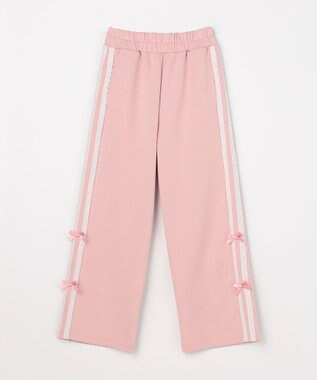 ANY KIDS 【洗濯機可能/速乾】ドライタッチ トラックパンツ ピンク