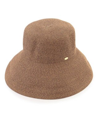 23区 ペーパーブレード エッジアップ ハット ダークブラウン系