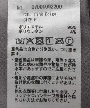 YECCA VECCA ラインフラワー柄フェイクスエードスカート Charcoal Gray