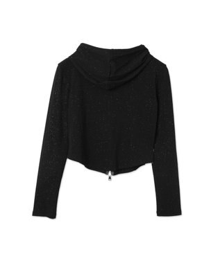 WEGO カーブヘムダブルZIPパーカー ブラック