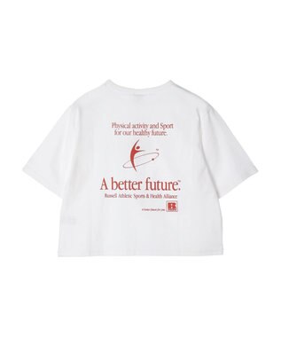 Green Parks ■別注ＲＵＳＳＥＬＬ　ＡＴＨＬＥＴＩＣ　ショート丈ｐｔＴ Off White