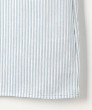 J.PRESS LADIES ストライプジャカード ラウンドネック カットソー アクアストライプ系