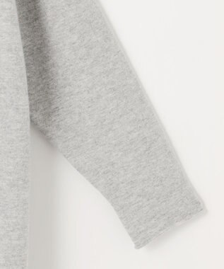 自由区 【洗える】ソフトウールハイゲージ カーディガン グレーメランジ