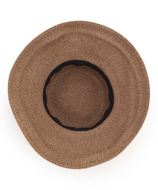 23区 ペーパーブレード エッジアップ ハット ダークブラウン系