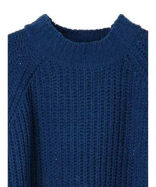 earth music&ecology マットモール片畦チュニック Dark Blue