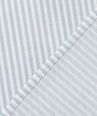 J.PRESS LADIES ストライプジャカード ラウンドネック カットソー アクアストライプ系