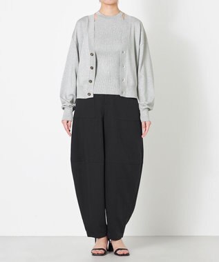 NAVE 【Nave・洗える】ラメニット タンクトップ シルバー系