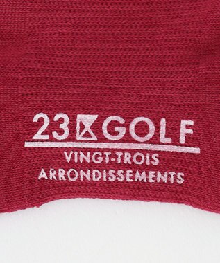 23区GOLF 【WOMEN】ロゴハイソックス ワイン系