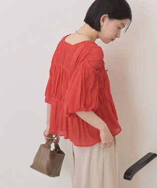 AMERICAN HOLIC フロントリボンブラウス Red