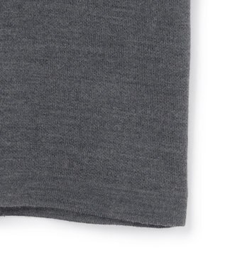 ICB L 【先行予約・WEB限定】 ウールブレンドダブルフェイス ニットワンピース ミディアムグレー