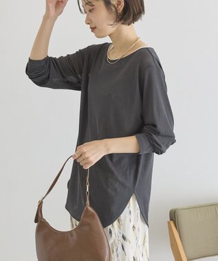 AMERICAN HOLIC ラウンドカットシアープルオーバー Charcoal Gray