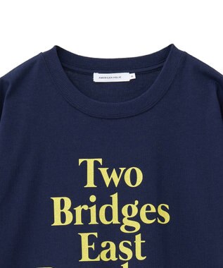 AMERICAN HOLIC カラーロゴTシャツ Navy