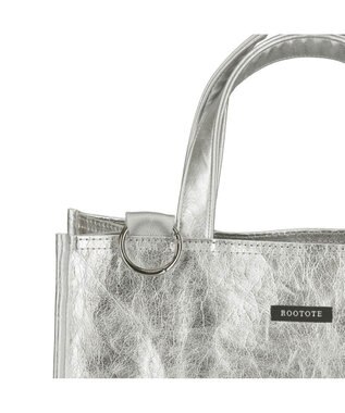 ROOTOTE 1032【木繊維軽量素材】EU.スクエア.メタリック-A 01：シルバー