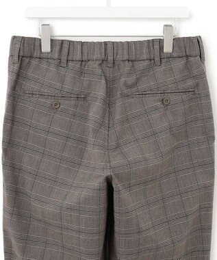 J.PRESS YORK STREET 【UNISEX】チェックストレッチイージーパンツ ブラウン系3