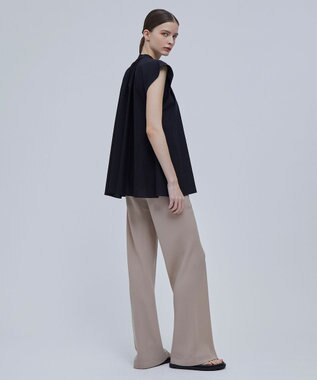 BEIGE， LUCILLE / バンドカラーブラウス Black