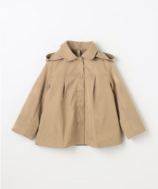 組曲 KIDS 【110-140㎝】3Way アウター ベージュ×ラベンダー