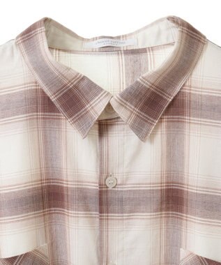 Green Parks アソートレギュラーカラーシャツ Check Brown