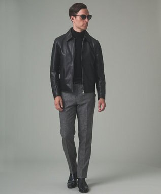 GOTAIRIKU 3ピースセットアップ対応【あたたかい】RENEWOOL ウールパンツ ブラック系4