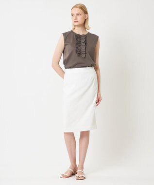BEIGE， 【S-size】CAROLE / タイトスカート  White×Sand