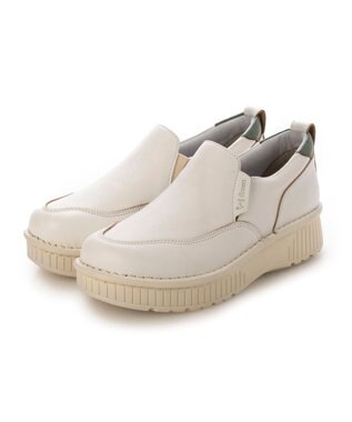 ing <ing>【サスティナブル】厚底スリッポンスニーカー ホワイト