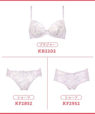 Wing 【エアリーソフトブラ】　ふんわりエアリーな着用感　脇から背中すっきり　ウイング／ワコール　KB2202 パープル