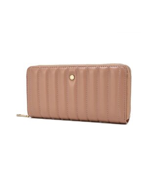 style code 【MERCURYDUO/マーキュリーデュオ】スタッズキルティング　ラウンド長財布 ピンク