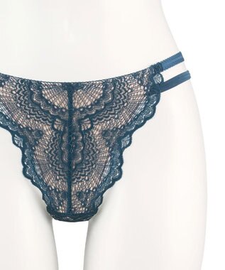 San-ai Resort（三愛水着楽園） カシュクール脇高Ｔバックショーツ ブルー