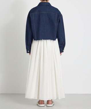 NAVE 【Nave　洗える】クロップド デニムジャケット ネイビー系