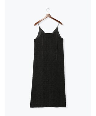 Te chichi カットジャガードキャミワンピース ブラック