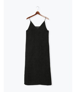 Te chichi カットジャガードキャミワンピース ブラック