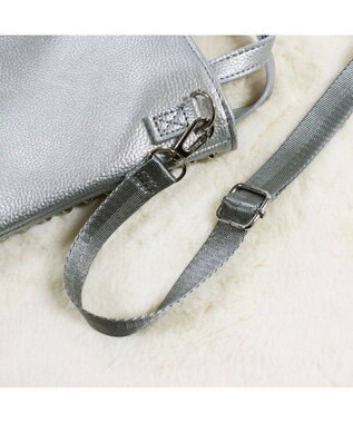 ROOTOTE 0661【直営店限定:ミニショルダー】ベビールー.シルバースタッヅ-A 02：シルバー