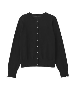 YECCA VECCA 【UVカット】クルーネックカーディガン Black