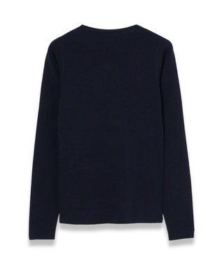 JOSEPH 【WEB&OUTLET限定・洗える】ストレッチシルク　ラウンドネックニット Navy