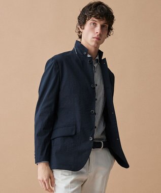 JOSEPH ABBOUD 【ストレッチ/7ポケット】ハイパワーピケストレッチアクティブレジャー ジャケット　26SSモデル ネイビー系