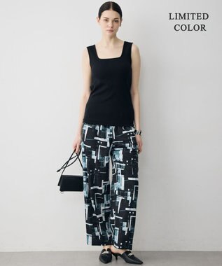 ICB L 【WEB限定カラーあり】 ブロードステッチリブ タンクトップ ブラック［WEB限定］